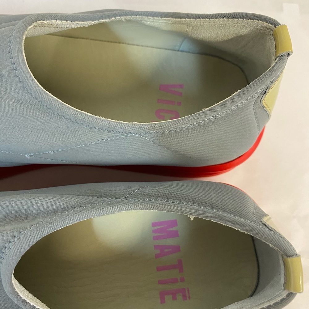 Vic Matie Vlassic Gray and Red Sole Sneaker. - Picture 7 of 10